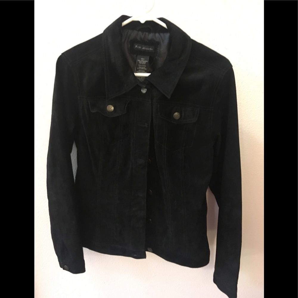 Black suede jacket